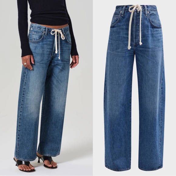 Citizens Of Humanity Denim - Citizens of Humanity Brynn Wide Leg Jean Women’s Drawstring Waist 32